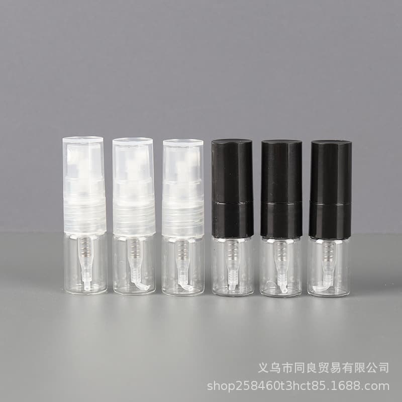 Mini Perfume Bottle 1-1.5ml Perfume Refillable Bottle Perfume Sample Spray Bottle Travel Portable Spray Glass Bottle