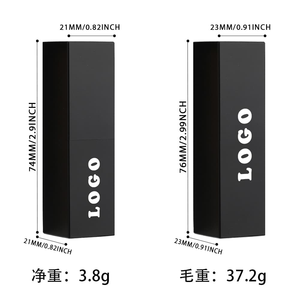 Custom Cross-border Factory Exclusive Fashion Makeup No-LOGO Waterproof Color-Locking Long-Wear Matte Two-Color Lipstick