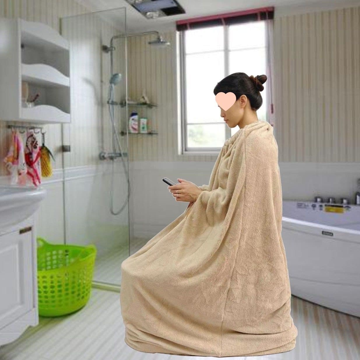 Fleece-lined thickened steam coveralls, wooden bucket sauna bath box machine, sauna suit wholesale, winter moxibustion steam clothing