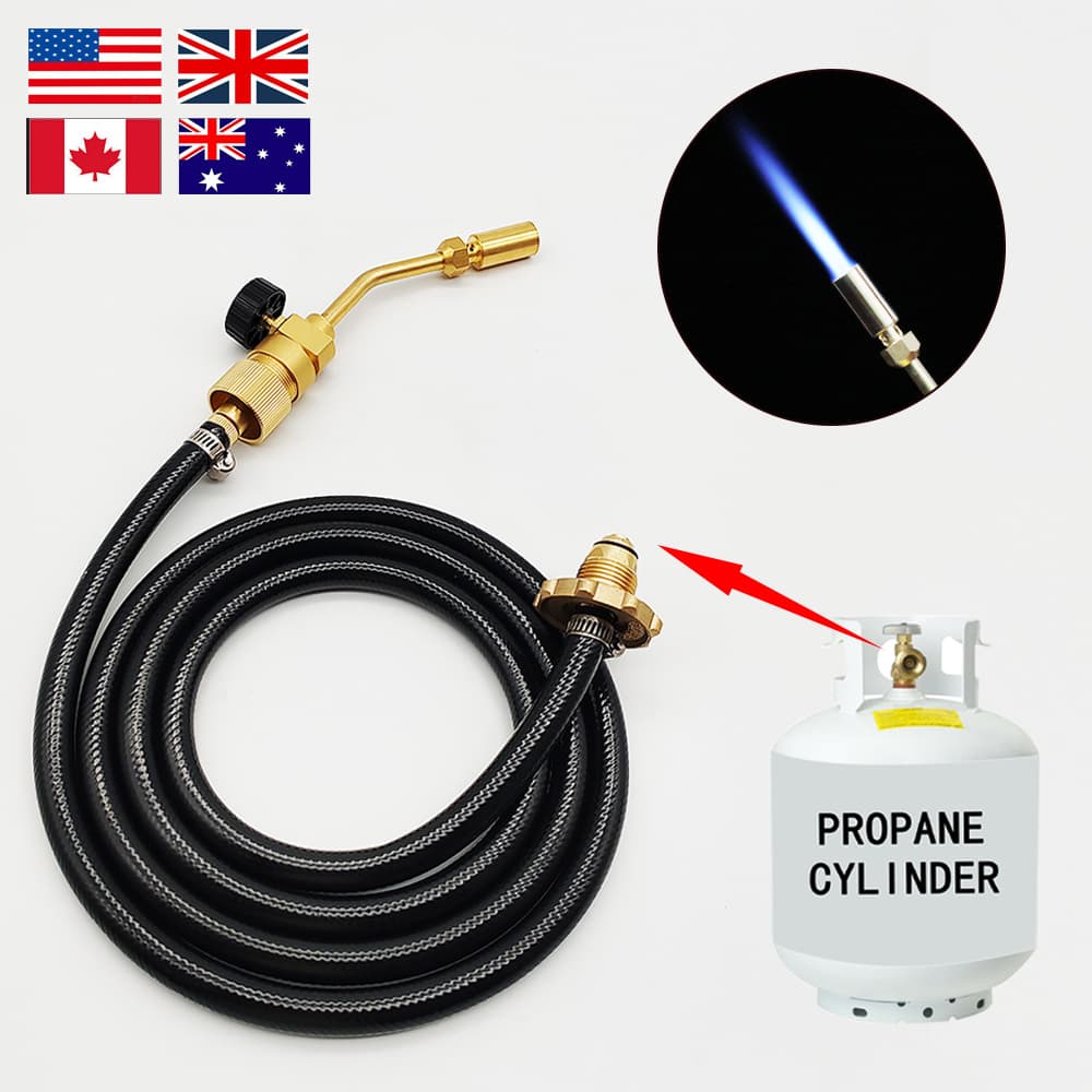 American Torch with Hose Propane Steel Torch Liquefied Gas Oxygen-Free High-Temperature Flame Gun All-Copper MAPP Amazon Cross-Border