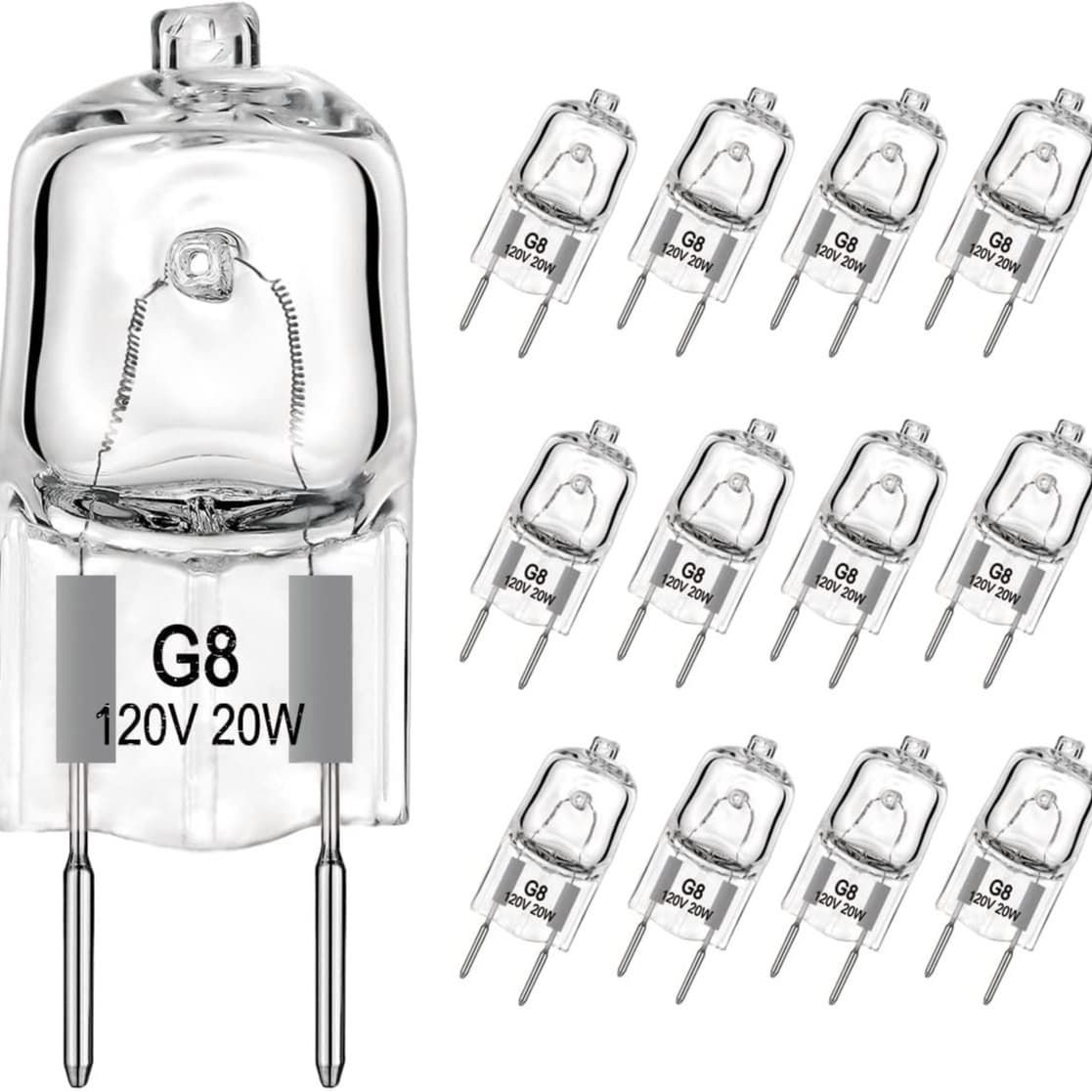 G8 110V120V130V20W35W50W lamp bead tungsten halogen bulb spotlight bulb double-pin short barrel halogen lamp