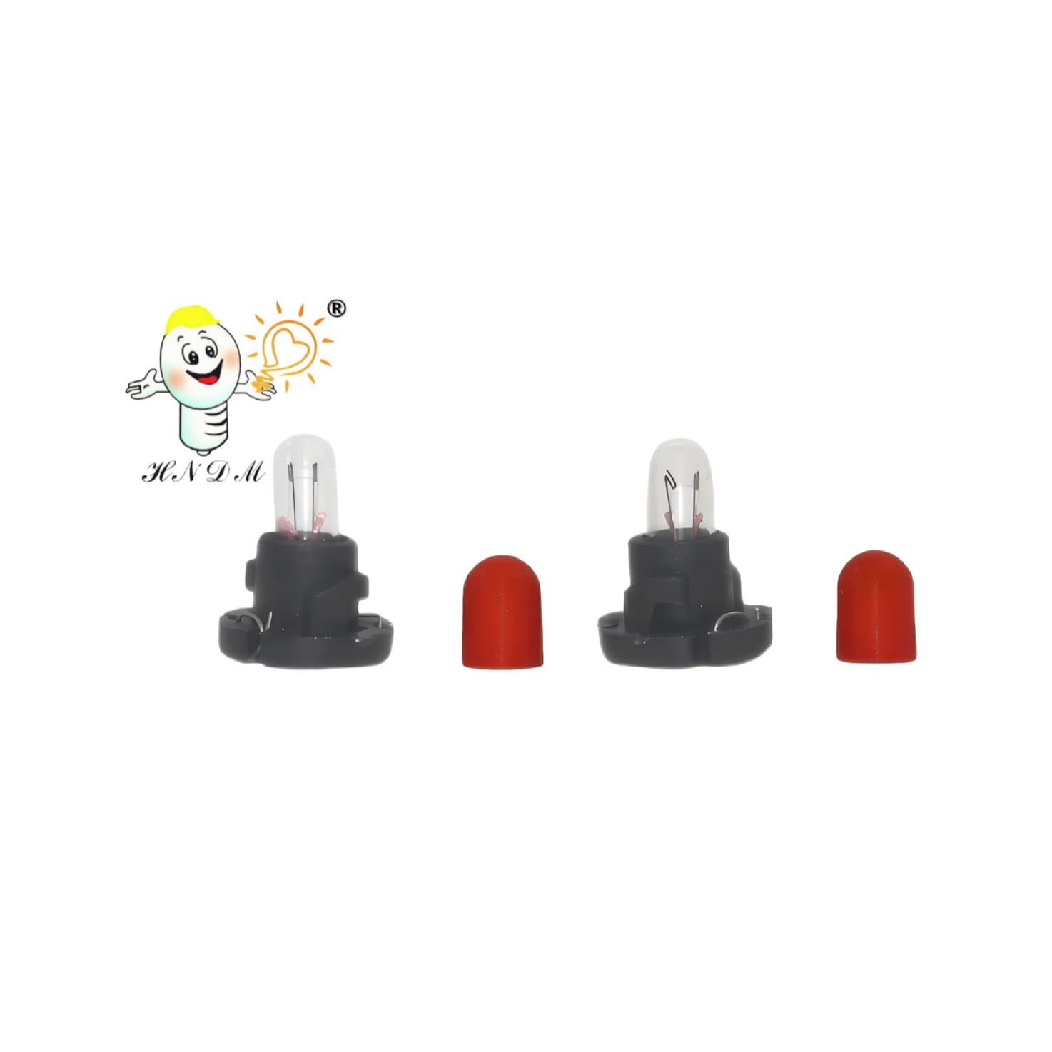 Car Bulb T4.2 Dashboard Light High Temperature Silicone Sleeve Center Console Indicator Light Car AC Light Miniature Lamp