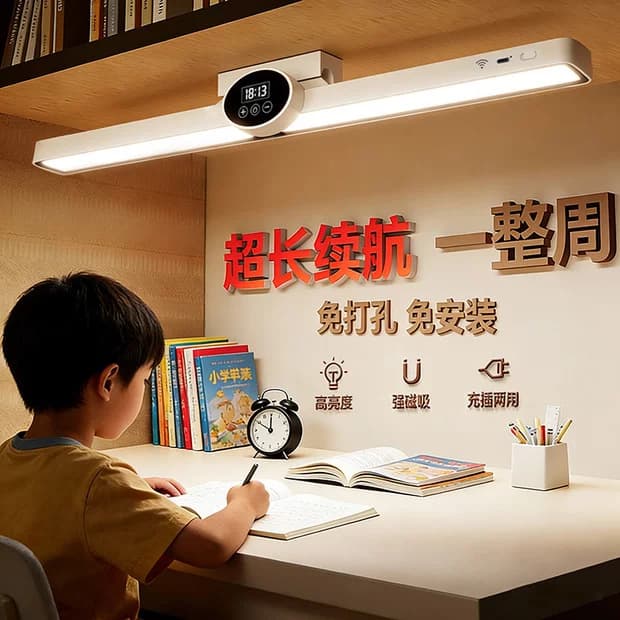 Dormitory lamp, desk lamp, eye protection, special magnetic suction lamp for bed, college student desk, dormitory charging lighting, cool lamp