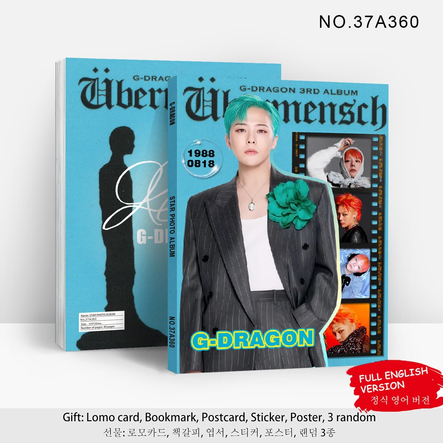 Cross-border hot-selling spot celebrity picture album G-Dragon new album ÜbermKPOP peripheral collection book