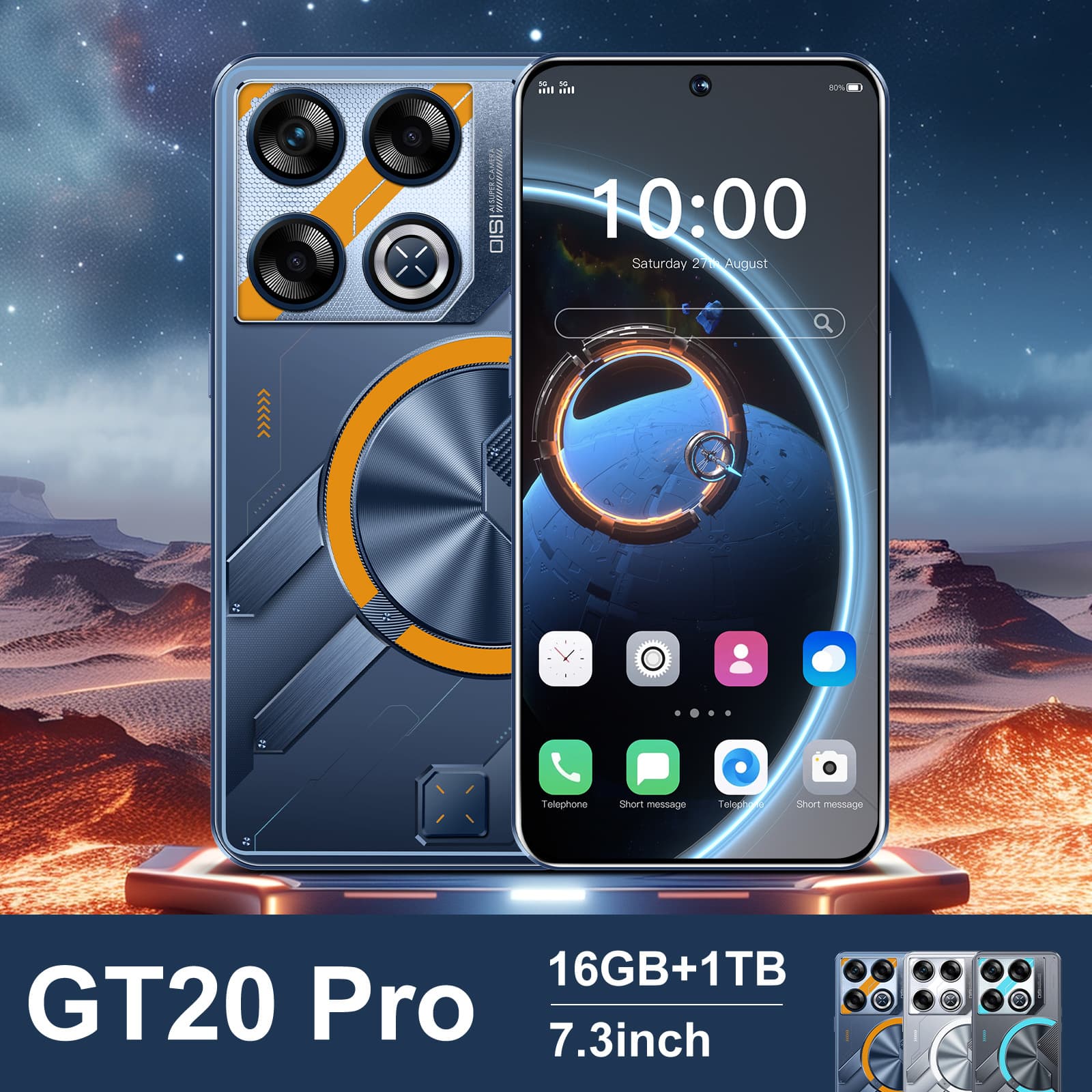 Cross-border Smartphone GT20 Pro Android In Stock 16+1T Smartphone Factory Direct Price (Hot Deal)