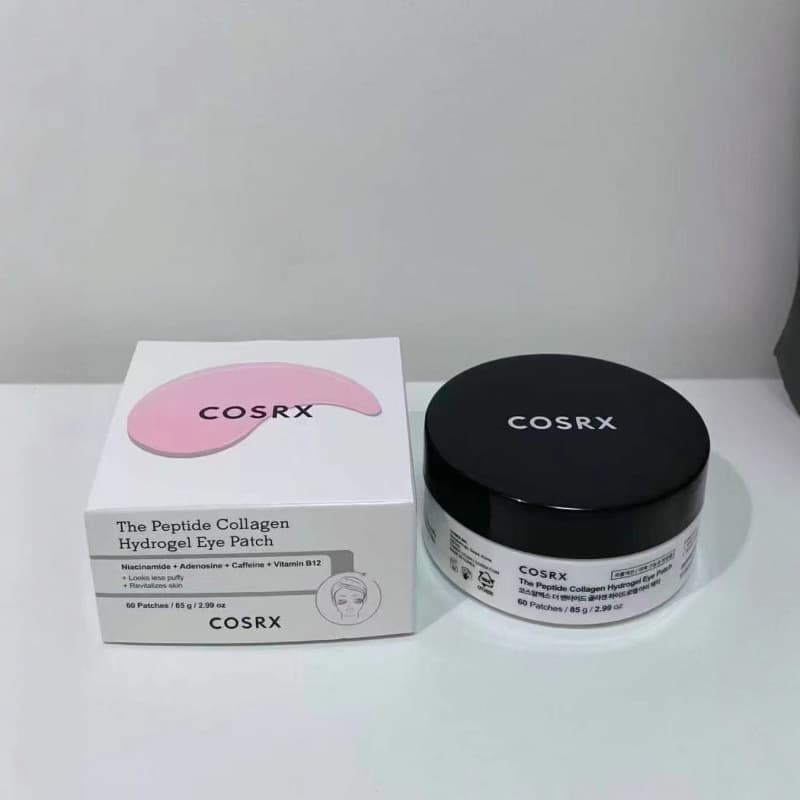 COSRX Peptide Collagen Hydrogel Eye Patch 60 Sheets - Firming Wrinkles, Hydrating Anti-Aging Eye Care