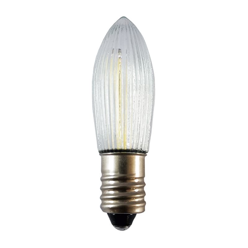 C6 LED Christmas Light Bulb E10 Decorative Light B9 Bulb Frosted LED Christmas Light Striped Olive 110V 220V 3-60V