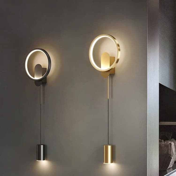 Bedside Wall Lamp Bedroom Lamp Light Luxury Nordic Simple Modern Corridor Aisle Wall Lamp Long Living Room Background Wall Lamp