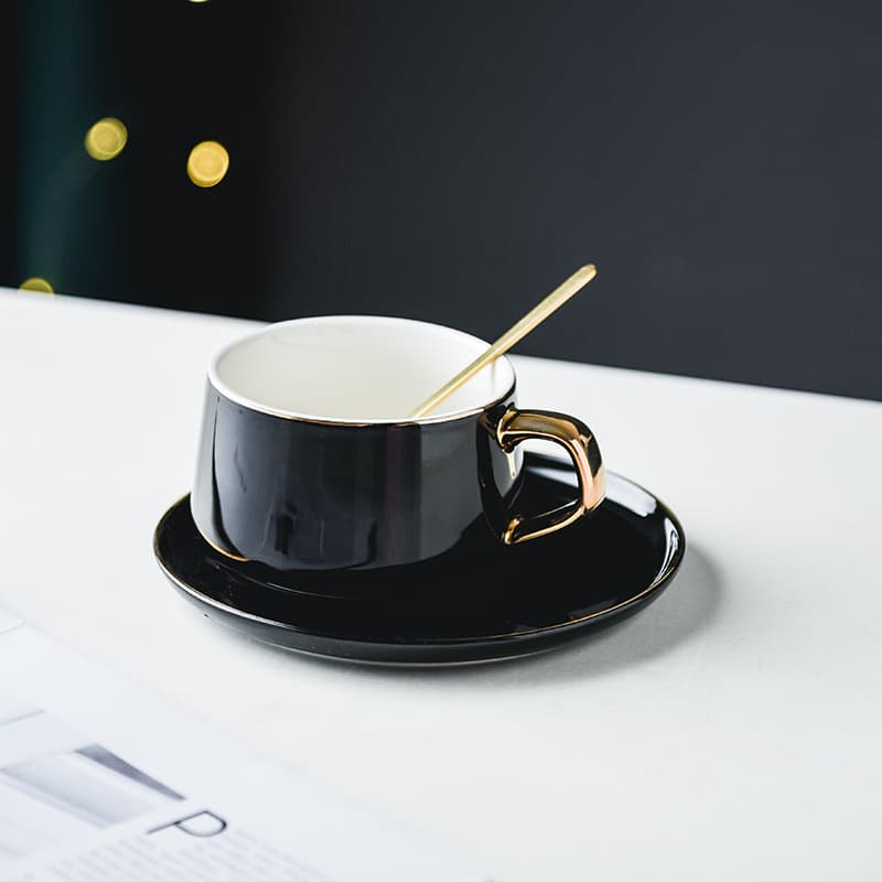 European Style Coffee Cup Set Home Ceramic Coffee Cup Afternoon Tea Cup Set Advertising Mug Advertising LOGO