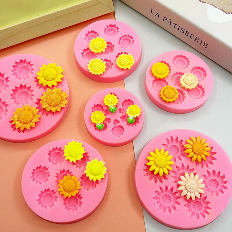 Mini Sunflower Silicone Mold, Lily of the Valley, Daisy Mold, Gummy Chocolate, Resin, Wax Seal Mold
