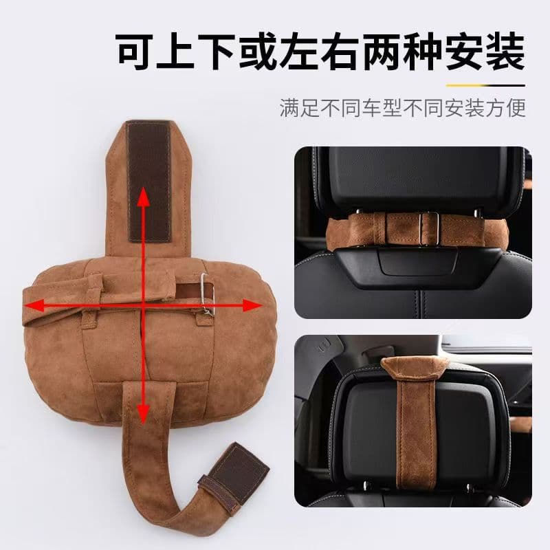 2025 Maybach S-Class Car Headrest Pillow Suede Velvet Neck Support Pillow Lumbar Cushion Drop Shipping
