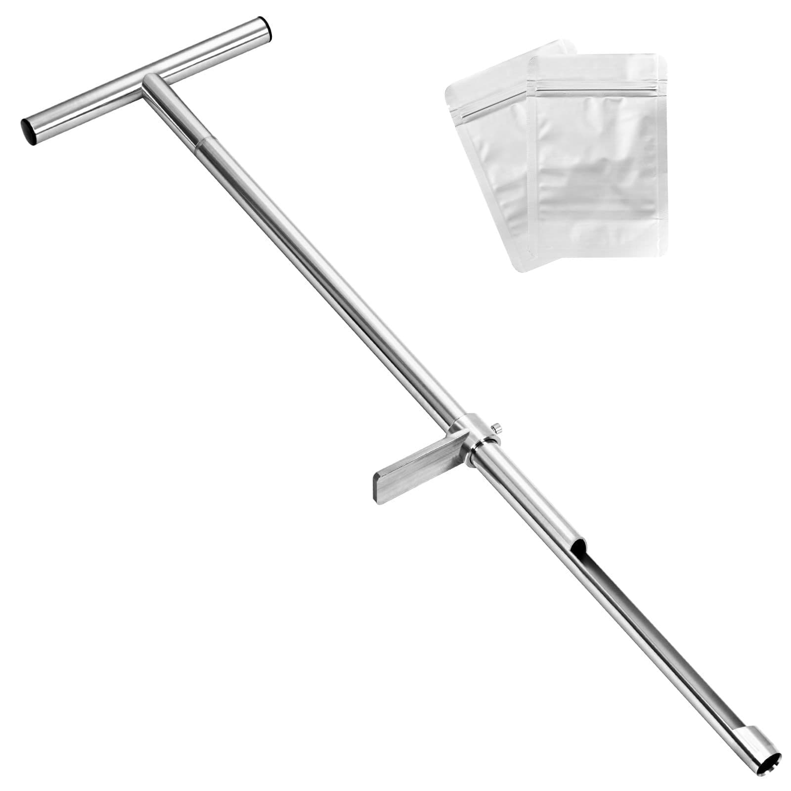 Soil sampling probe, 36-inch soil probe rod, stainless steel soil sampling probe