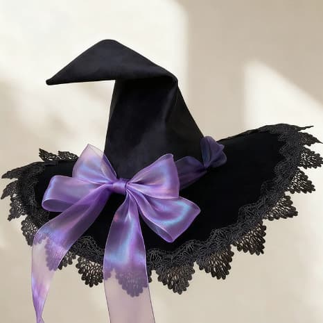 New Halloween Lolita Cosplay Witch Apprentice Witch Hat Role Play Hat Wizard Hat Costume