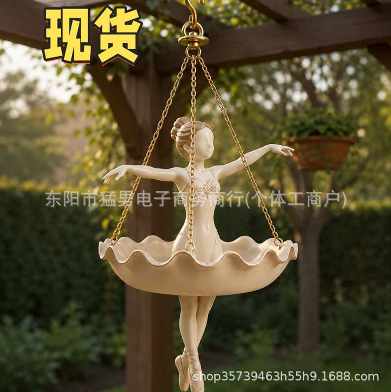 New Cross-Border Product Dancing Lady Hanging Planter Resin Craft