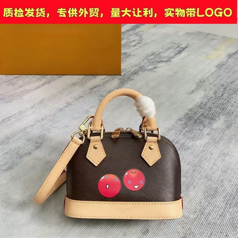 Vintage NanoAlma Shell Bag Takashi Murakami Collaboration Handbag Shoulder Crossbody Women's Bag Fashion Versatile Small Bag