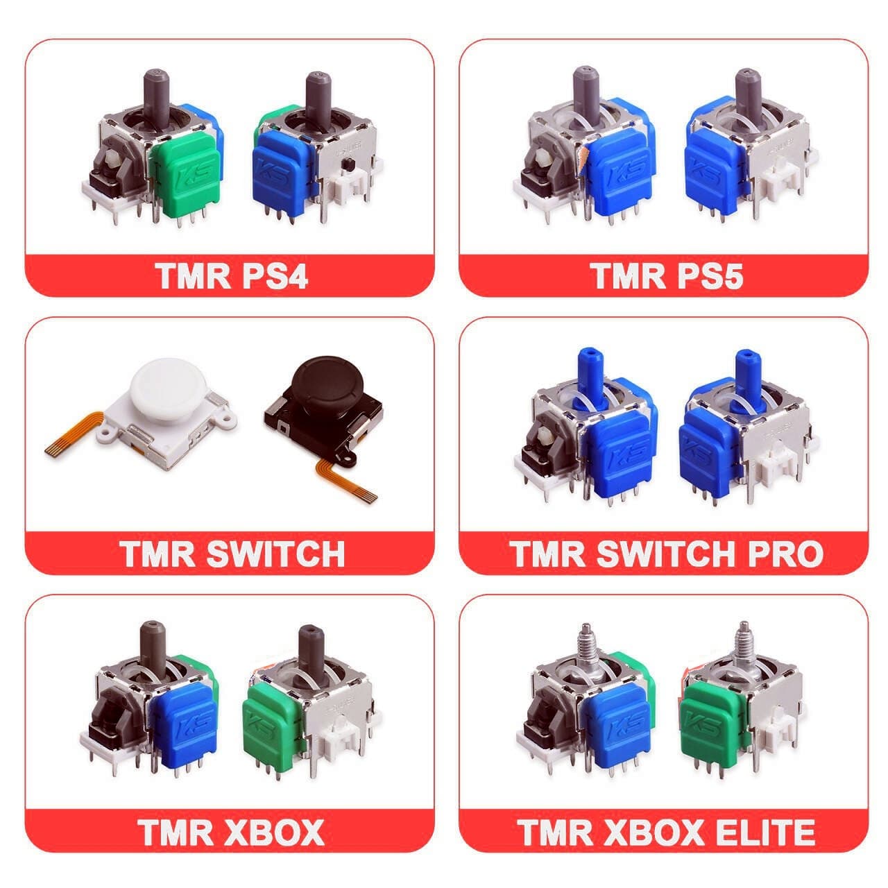 PS5TMR magnetoresistive Hall rocker js13pro PS4 electromagnetic IC joystick xboxone direction stick accessories