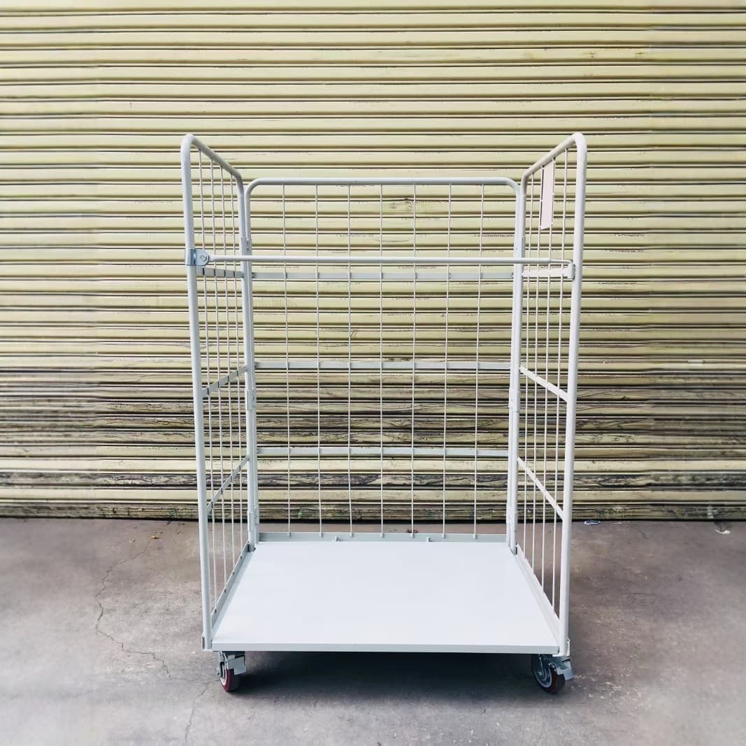 Hot-selling Storage Handling and Express Sorting Mobile Foldable Logistics Trolley with Polyurethane Wheels for Commercial Warehouses