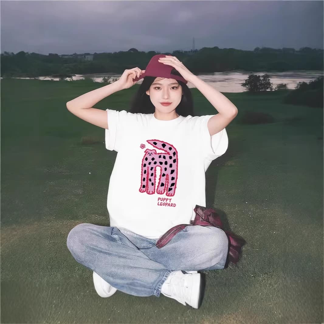 Plus Size 2-300 Jin Short Sleeve T-Shirt Women Summer Loose Half Sleeve Korean Chic Pure Cotton Super Pretty Curvy Women Top