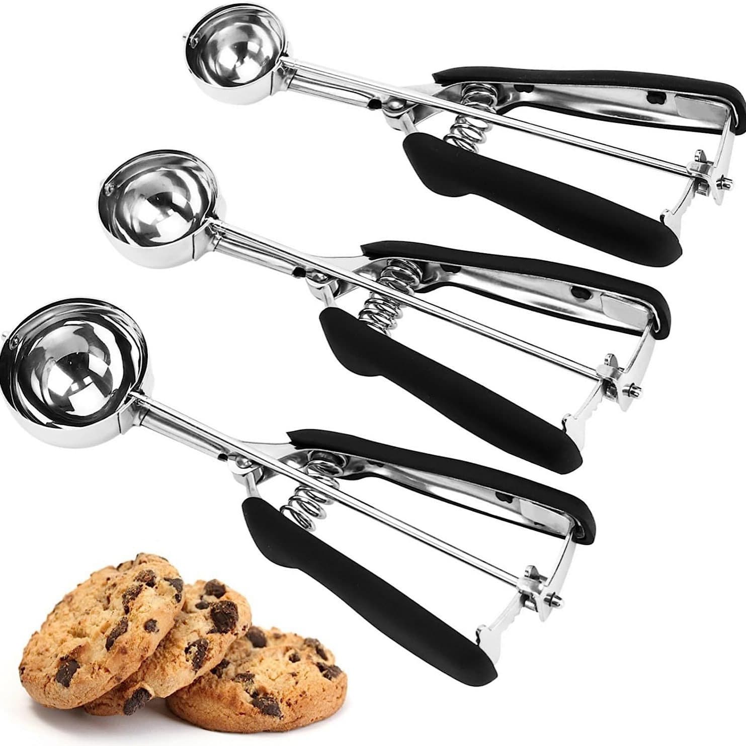 304 Stainless Steel Ice Cream Scoop, Ice Cream Scoop, Cookie Scoop, Amazon Fruit Scoop