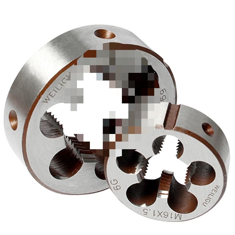 Wholesale High-Strength Alloy Fine Tooth Round Die Set, Manual Thread Die for Sizes 12, 14, 16, 20, 24