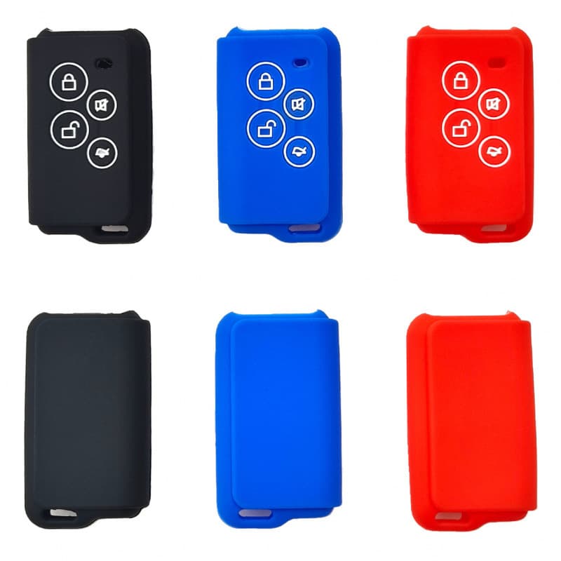 Silicone Key Case for Motorcycle Iron General Four-Button Remote, Compatible with N-BOX Roller Shutter Door Anti-Theft Alarm Key Cover