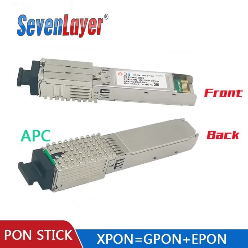 ODI PON Stick Optical Cat Module GPON EPON XPON SFP Module ONU White Color Non-Imported Ant-801onu Interface Type SC