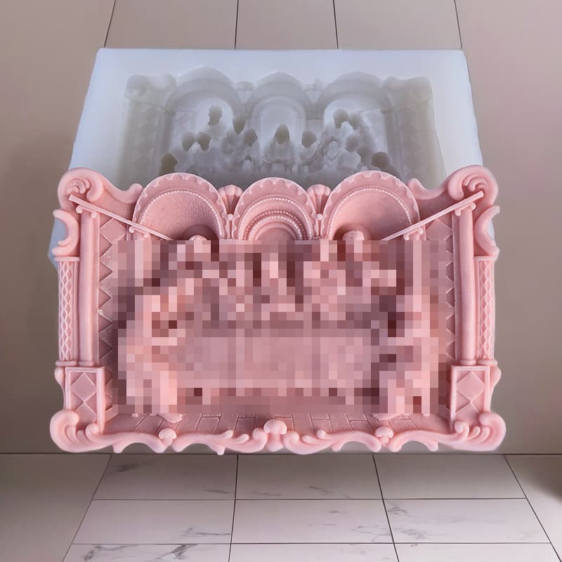 INS Hot Selling European Style The Last Supper Scented Candle Plaster Resin Silicone Mold Sculpture Decoration