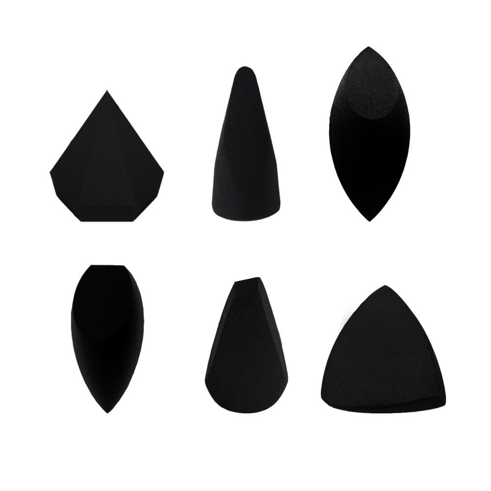 Beauty egg makeup puff black classic various shapes special-shaped makeup egg non-latex bevel cutting water droplet tool