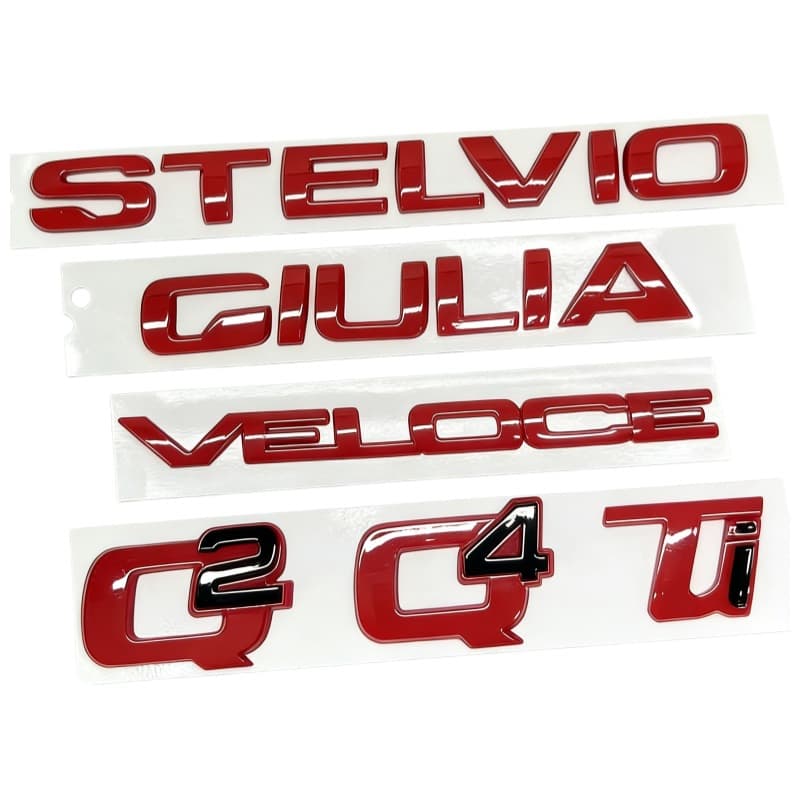 Compatible with Alfa Romeo Giulia Stelvio Veloce Ti Q4 Q2 Emblem Badge