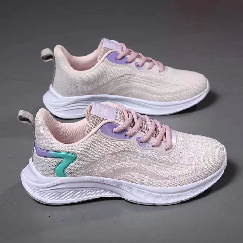 Women's Autumn New Knitted Lightweight Running Shoes Wholesale Casual Sports Shoes Manufacturer Drop Shipping Export
