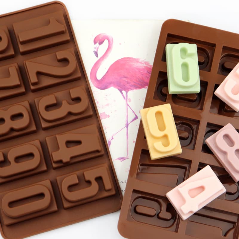 Arabic Numeral Chocolate Mold, Silicone Cake Mold, Soap Mold, Cold Process Soap Mold, DIY Making Mold