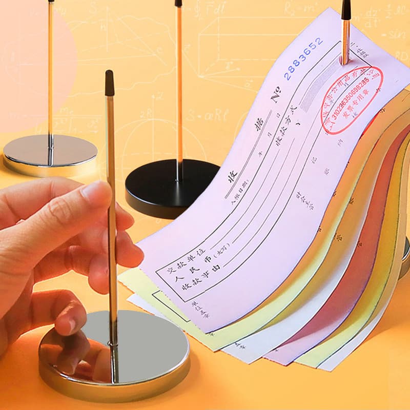 Voucher Fork Front Desk Cash Register Insertion Pin Paper Ticket Nail Receipt Slip Commercial Insertion Sign Ticket Clip