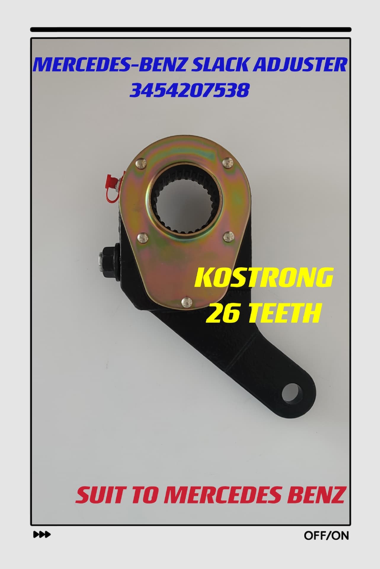 Supply European heavy truck Mercedes brake adjustment arm 3454207538 hot selling in Brazil market