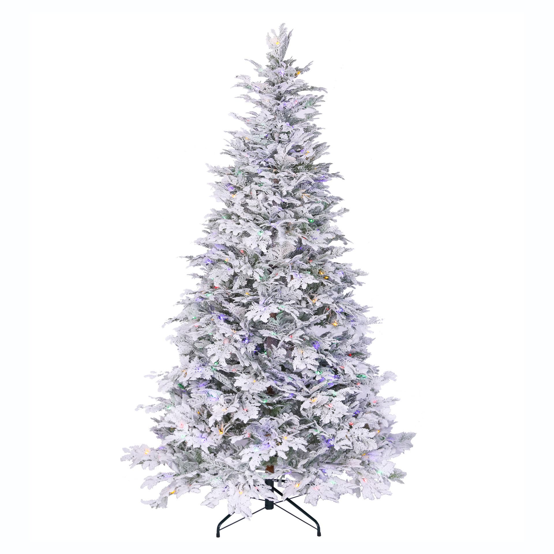 MPL102 Christmas White Snow Flocked PE Christmas Tree Cedar Snow Scene Decoration Christmas Tree Factory