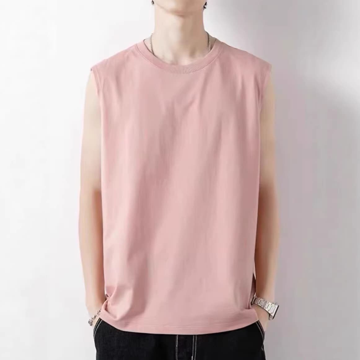 Clearance Solid Color Vest for Men, Summer Casual Sports Sleeveless T-Shirt, Breathable Tank Top Outerwear