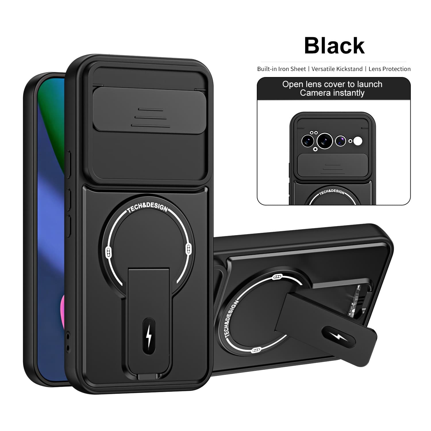 Suitable for Google Pixel11ProXL Variety Push Window Bracket Phone Case Pixel10Pro Magnetic Protective Case