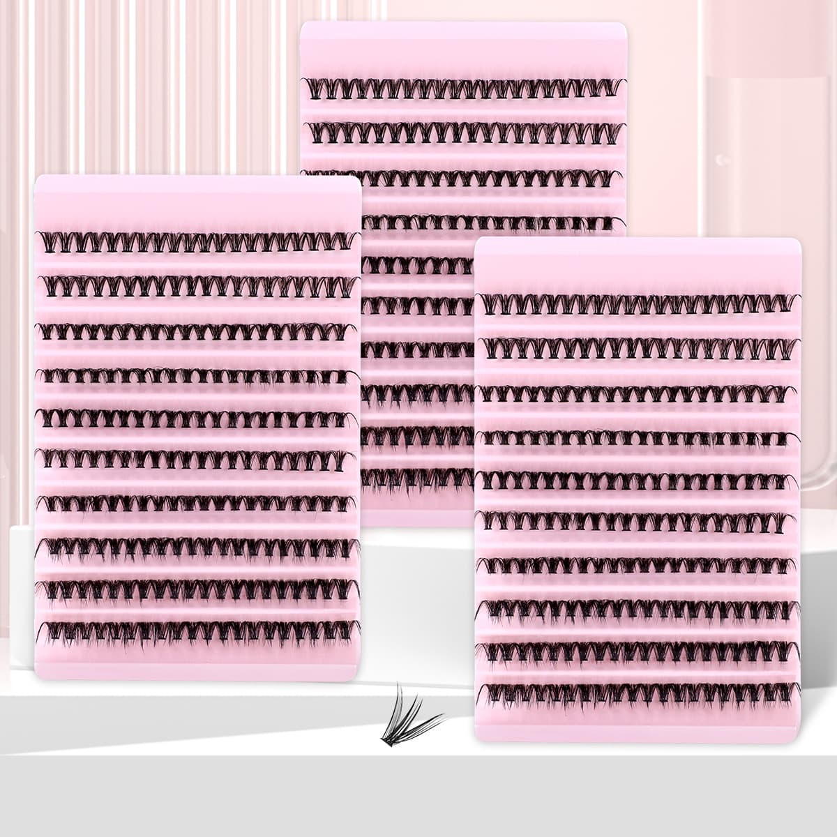 European and American cross-border single cluster segmented DIY false eyelashes 30D-100D natural thick D curved grafted eyelashes wholesale