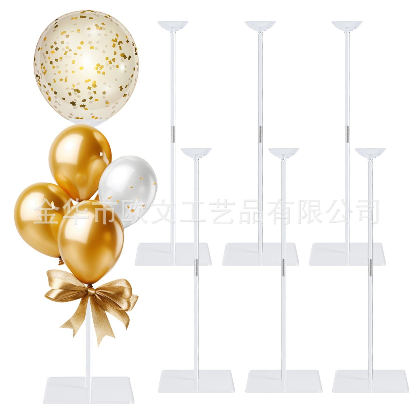 24-inch adjustable acrylic balloon holder set table centerpiece suitable for birthday party decoration