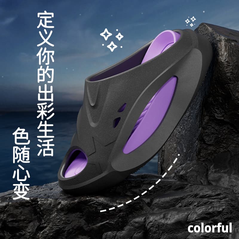 EVA Summer Sports Slides Coconut Men Women Outdoor Anti-Slip Casual Beach High Heel Thick Sole Sports Sandals