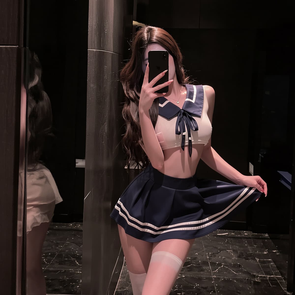 Plus Size Lingerie Role Play Sexy Costume School Cos Sailor Suit Game Set Pure Desire Uniform for Women