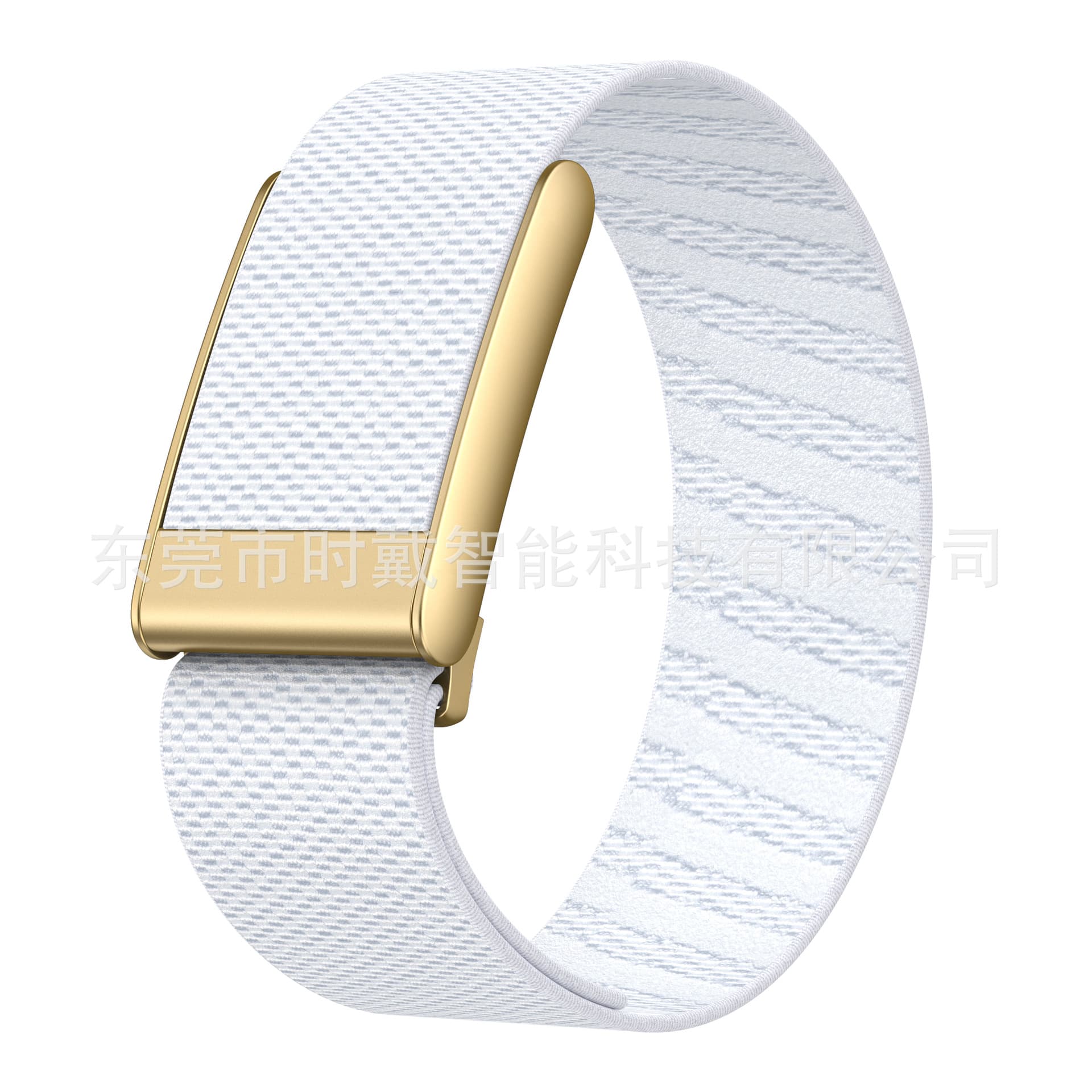 WHOOP 5.0 Bright Gold Frame Strap Compatible with WP Fitness Tracker Nylon Watch Band Stretchy Nylon Woven Band
