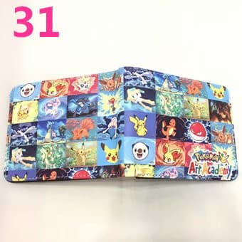 Pokemon Poke Ball Pocket Monsters Pokemon Pikachu Student Unisex Short Wallet Card Holder