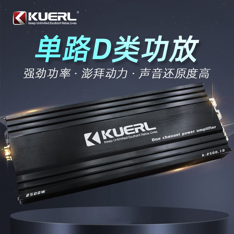 Factory Wholesale Single-Channel 2000W Car Audio Modification Class D Monoblock High-Power Digital Car Amplifier