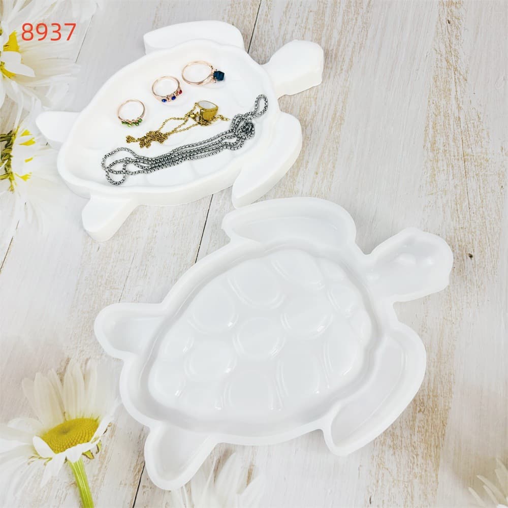 Ocean Series Turtle Tray Plaster Mold Desktop Storage DIY Turtle Storage Box Plaster Mold