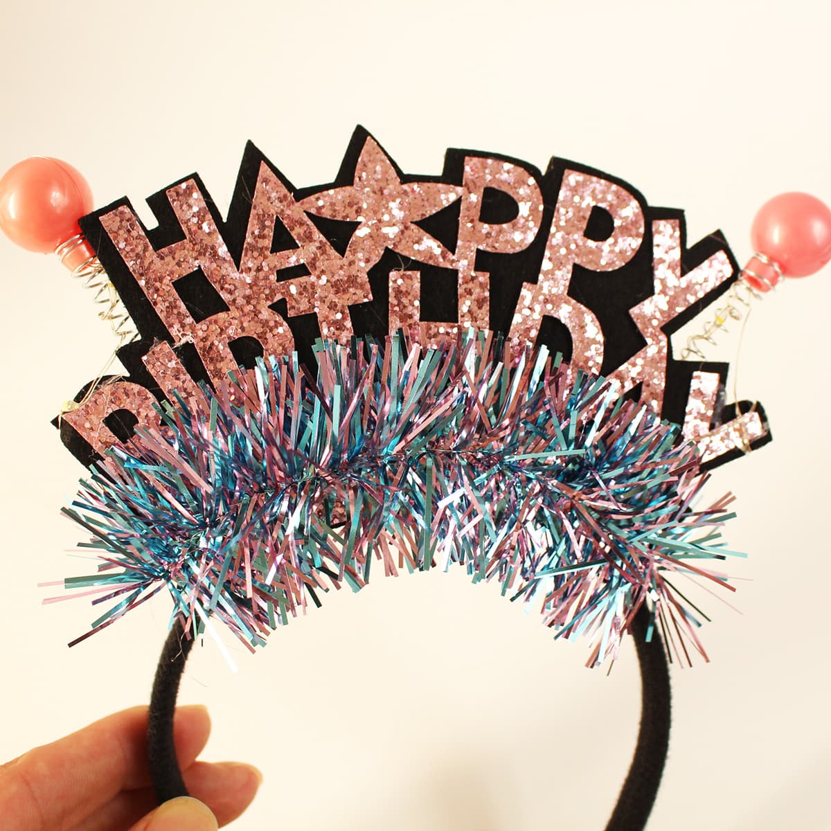 New luminous sequin headband for kids and adults, perfect for parties, birthday celebrations, and English letter headbands.
