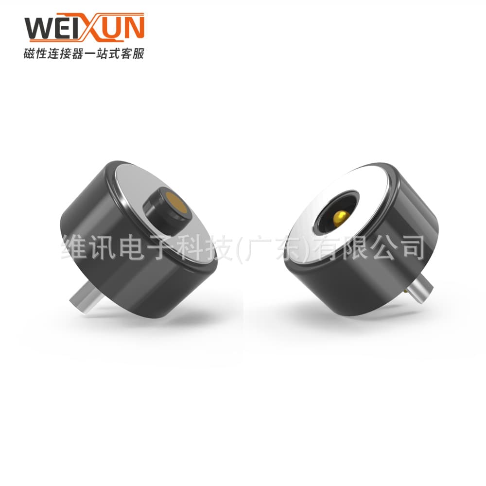 Customizable 8mm round magnetic connector for charging (8mm round magnetic male).