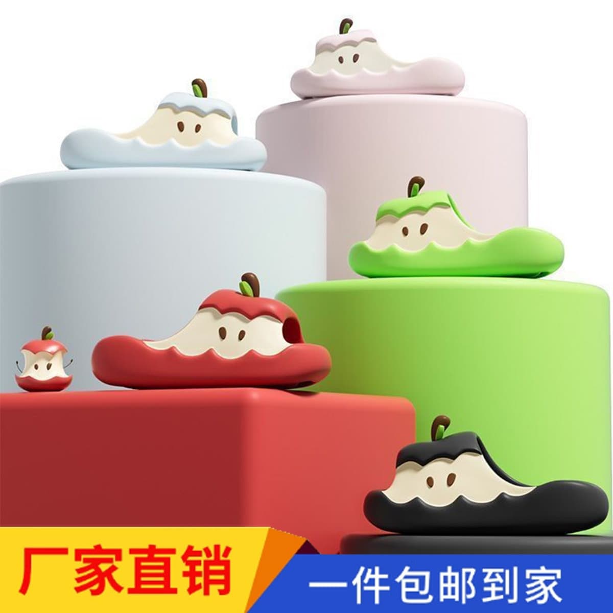 2026 New Apple EVA Slippers for Women, Student Summer Cartoon Cute Comfortable Home Slippers for Women Outdoor