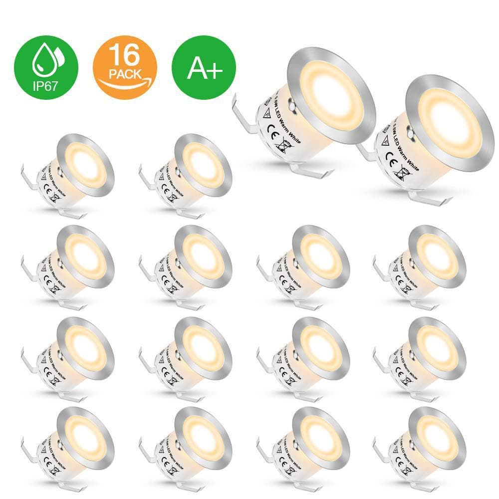 LED outdoor deck light 12V, terrace floor kitchen light string IP67, garden path indicator courtyard light, buried ground light