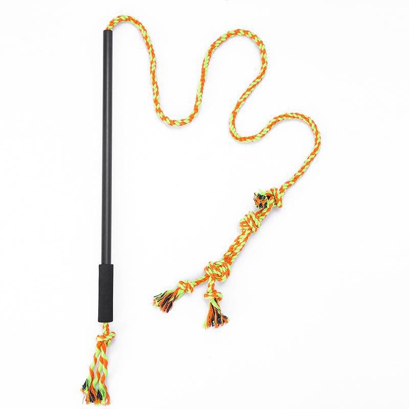 Dog Training Tool, Malinois Tug Pole, Training Lure Stick, Dog Teaser Stick, Malinois Training Supplies, Dog Rope Knot Toy