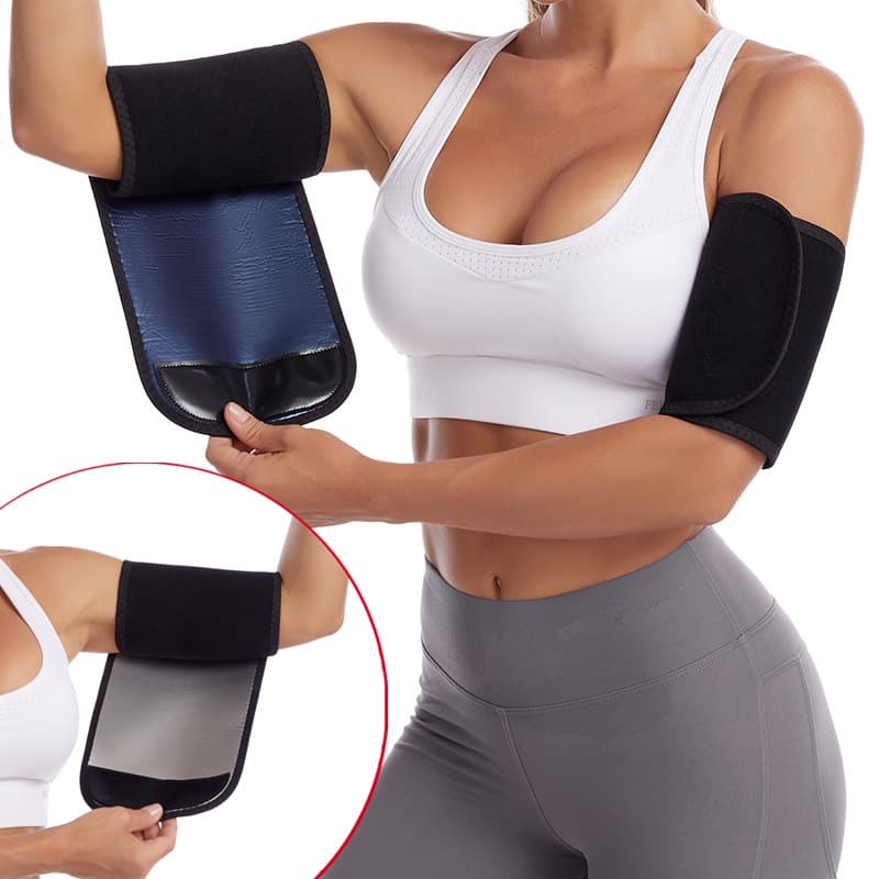Cross-Border Women's Fitness Sweat Arm Bands for Sauna, Running, and Hand/Arm Protection During Exercise